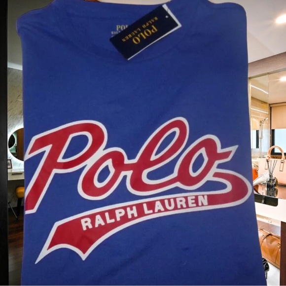Polo Ralph Lauren Other - POLO RALPH LAUREN S/S T-SHIRT~BLUE & RED~SZ LRG
